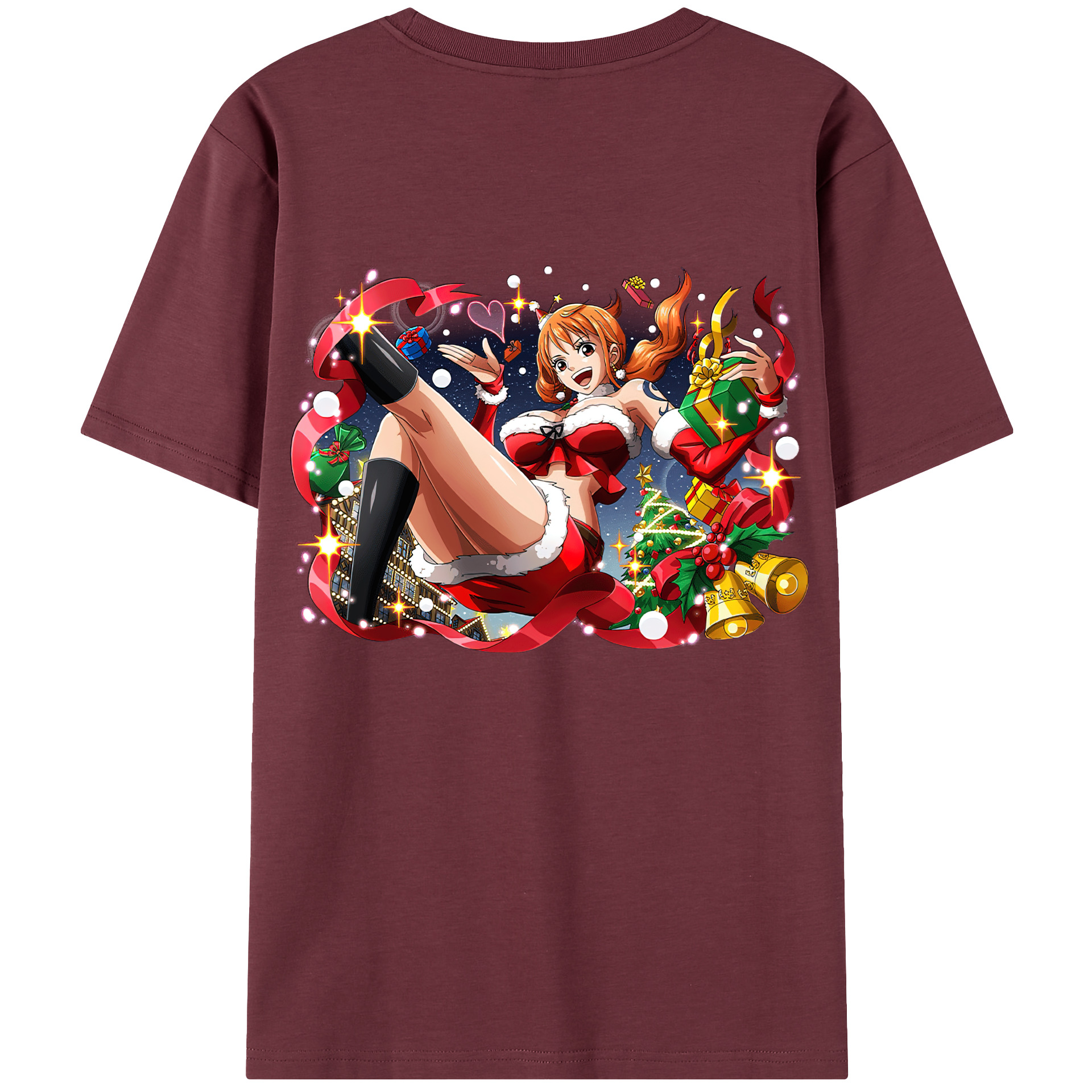 ワンピース ナミ ONE PIECE Nami 綿100％半袖Tシャツ（背面プリント）
